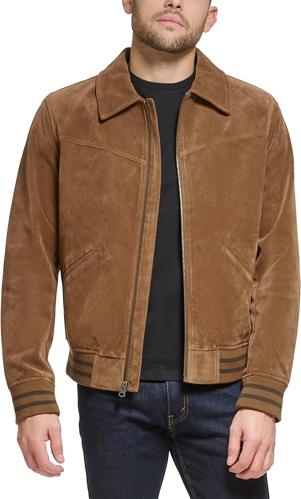 Levi's Men's Faux Suede Varsity Bomber Jacket