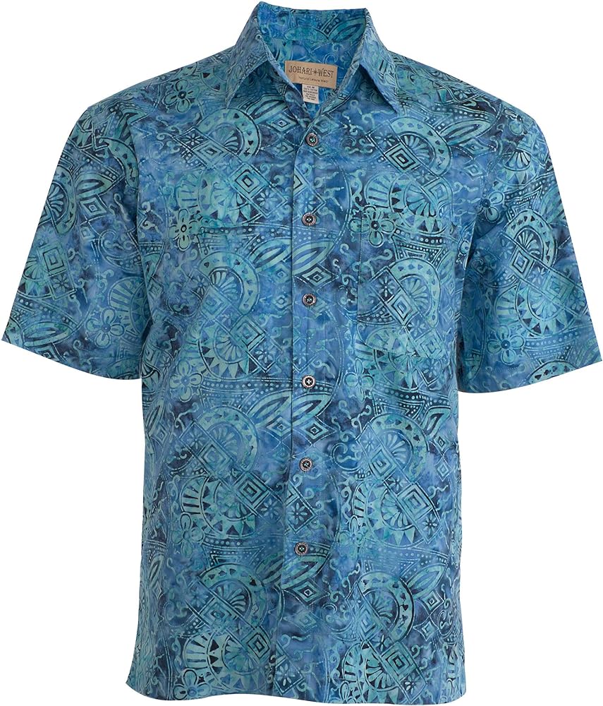 Johari West Samoan Surf Tropical Hawaiian Cotton Shirt