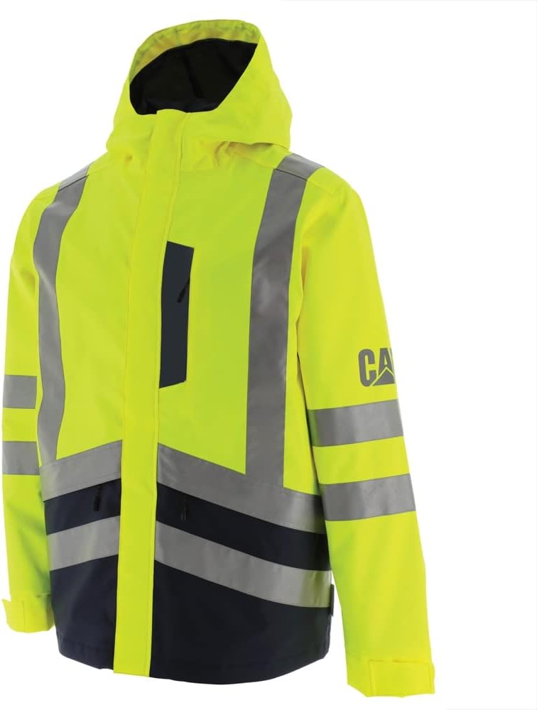 CAT Men's 1310166 Hi-Vis Rain Jacket