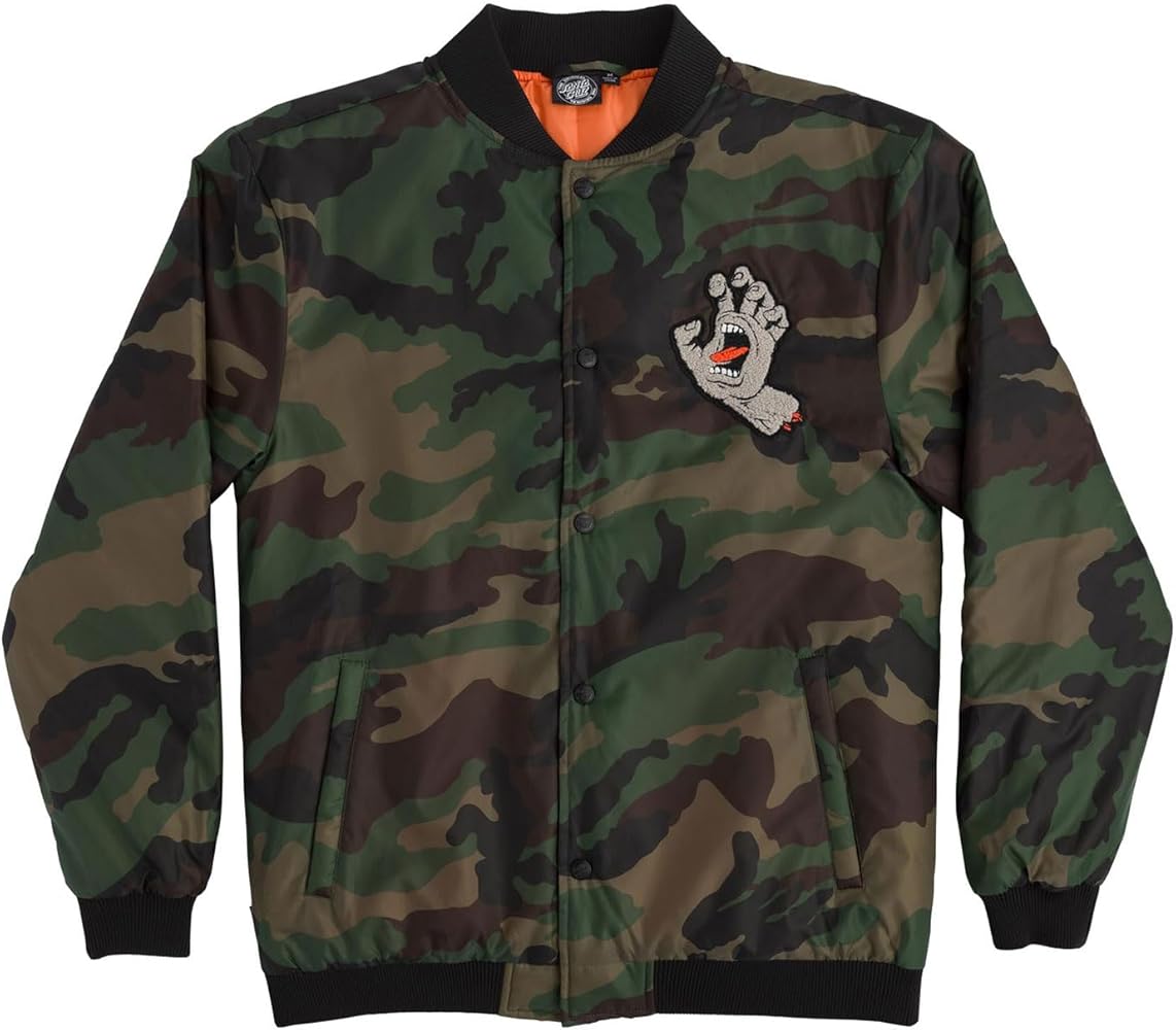 SANTA CRUZ Screaming Hand Stadium L/S Jacket Camo XL Mens