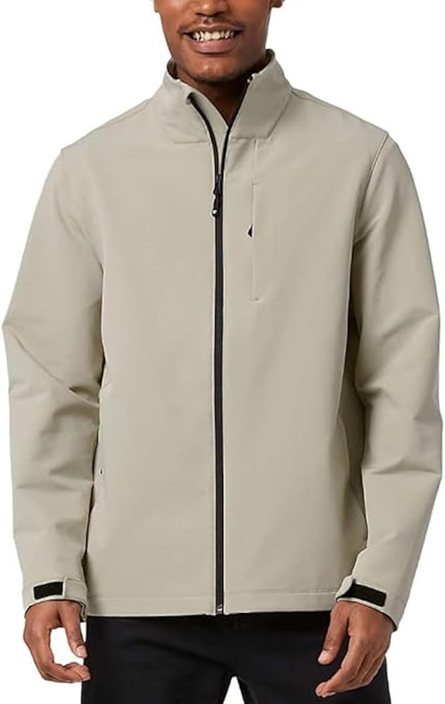 32 Degrees Heat Men's Therma Pro Full Zip Jacket with Stand Up Collar (as1, alpha, xx_l, regular, regular, Tan)