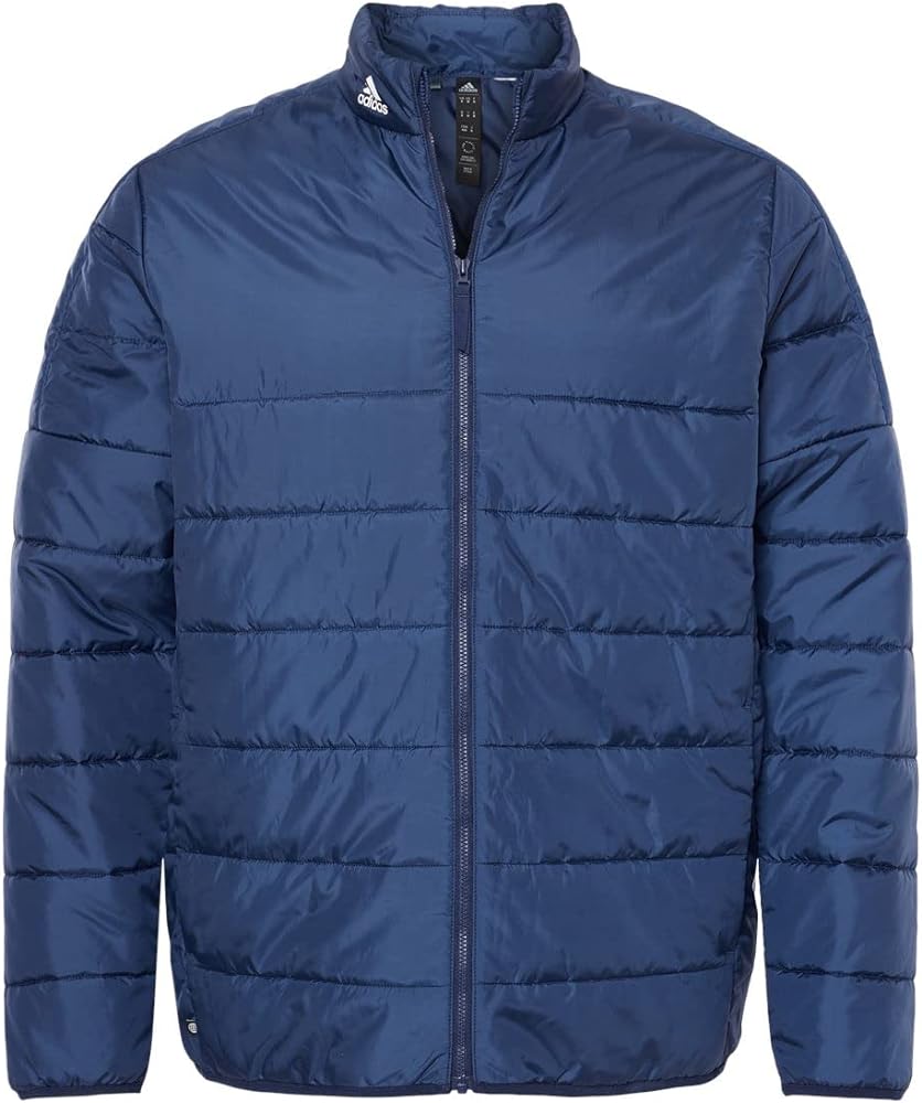 adidas Mens Puffer Jacket, M, Team Navy Blue