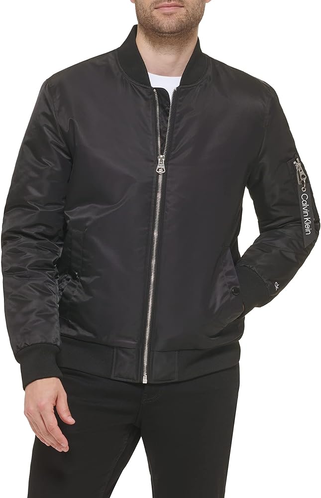 Calvin Klein Men's Nylon Flight Jacket