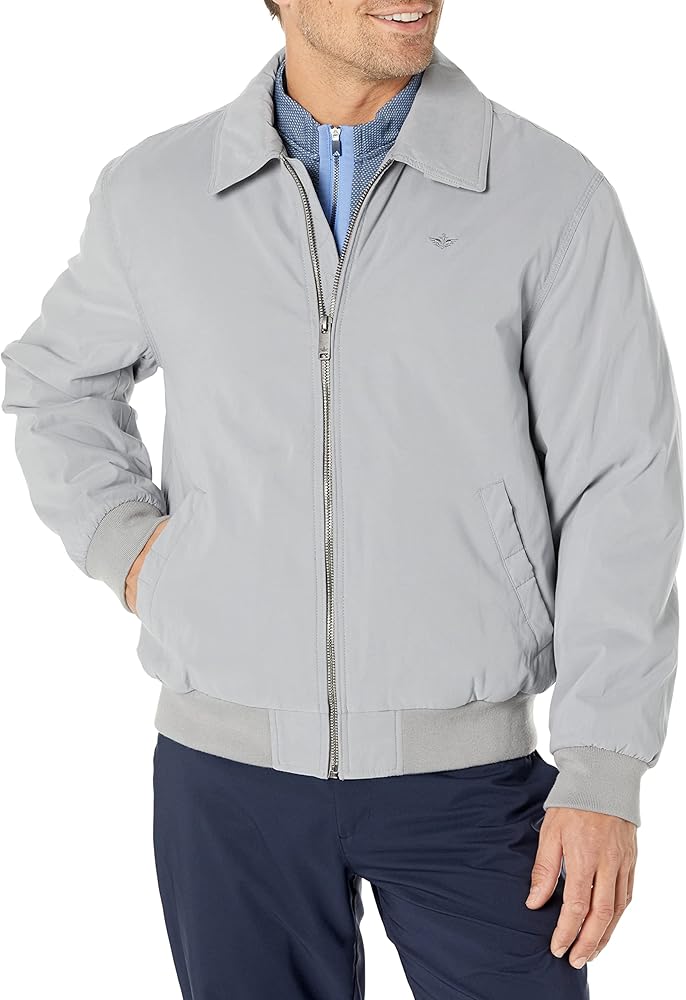 Dockers Men's Micro Twill Golf Bomber Jacket