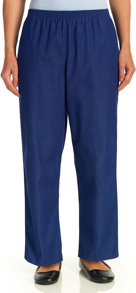 Alfred Dunner Womens Petite Solid Short Pant