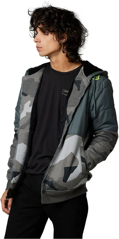 Fox Racing 2022 Lindon Sasquatch Zip Hoody (LARGE) (BLACK CAMO)