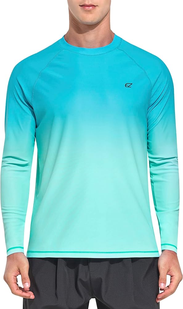 Men's Swim Shirts Rash Guard UPF 50+ UV Sun Protection T-Shirt Quick Dry Fishing Beach T Shirts