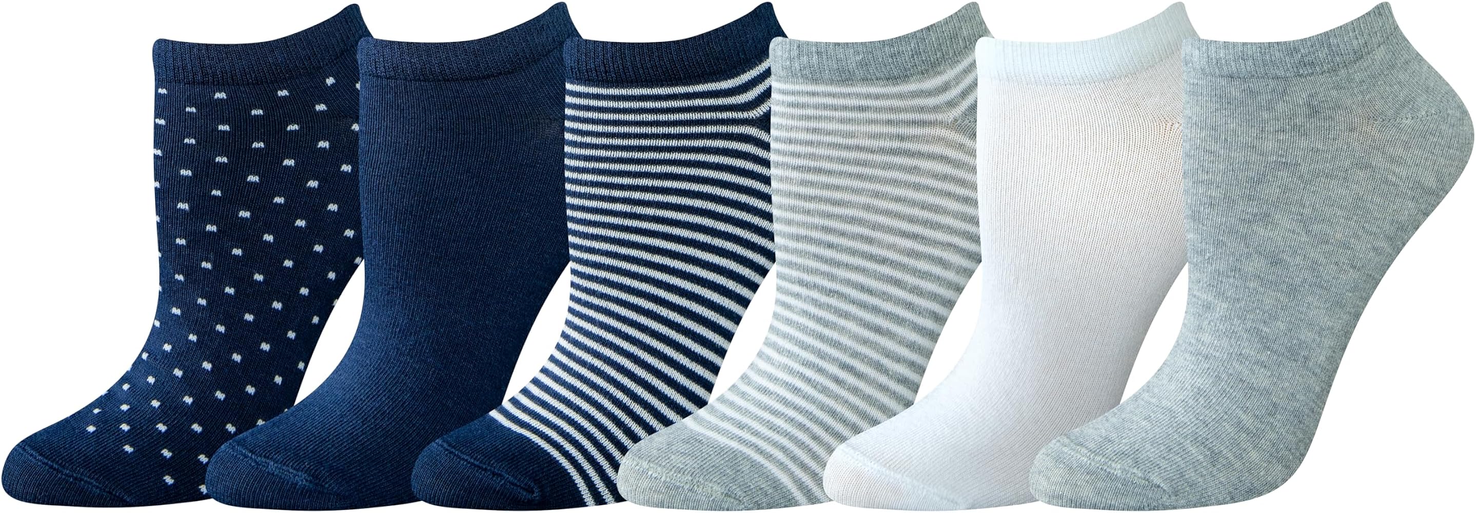 Amazon Essentials Women's Casual Low-Cut Socks, 6 Pairs