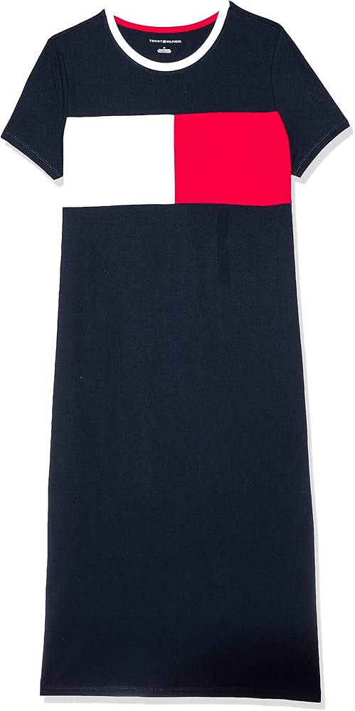 Tommy Hilfiger T-Shirt Short Sleeve Cotton Summer Dresses for Women