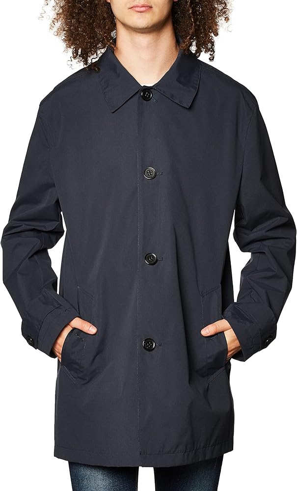 Cole Haan Men's Classic Stand Collar Rain Jacket