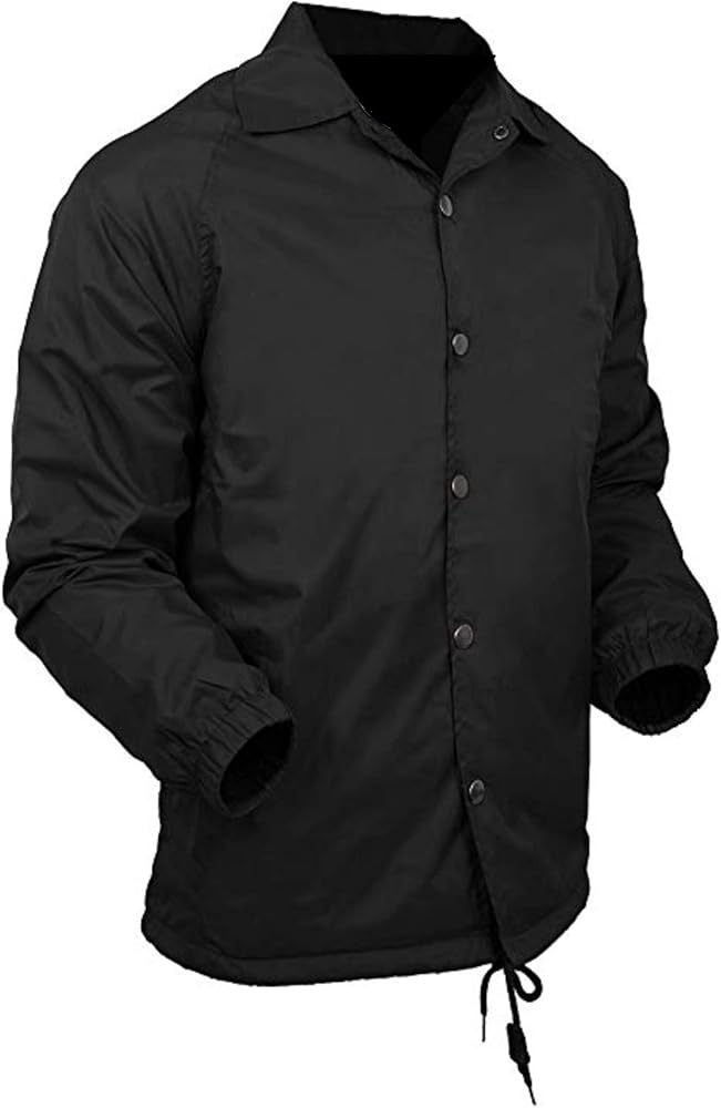 Men’s Coaches Jackets Water-Resistant Windbreaker