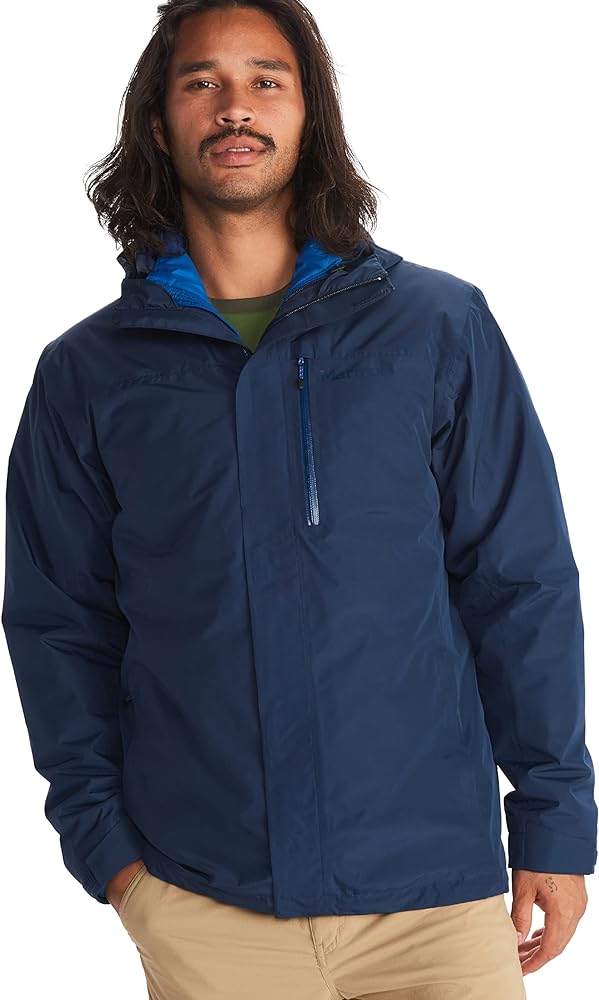 MARMOT Men's Ramble 3-in-1 Component Jacket - Recycled Waterproof Shell with Hood and Removable Insulated Thermal R Liner