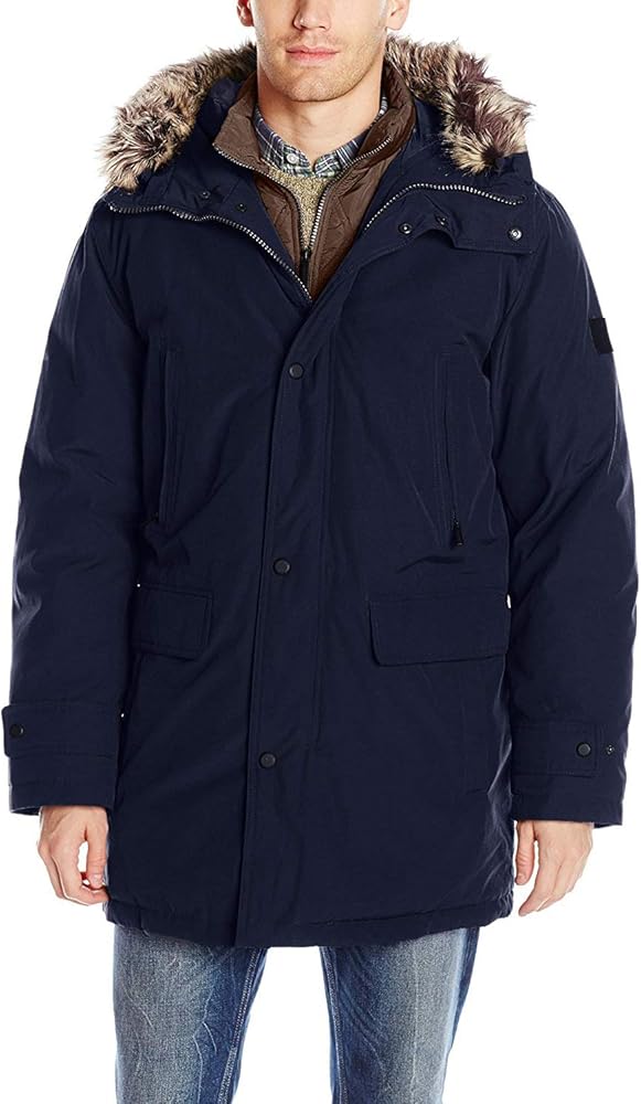 LONDON FOG mens Men's Snorkel Jacket With Bib