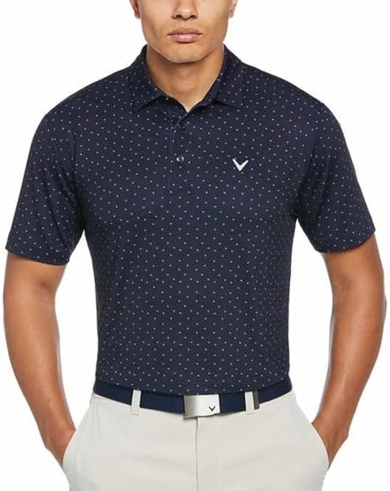 Callaway Men's Ventilated Polo, Dark Blue, XX-Large