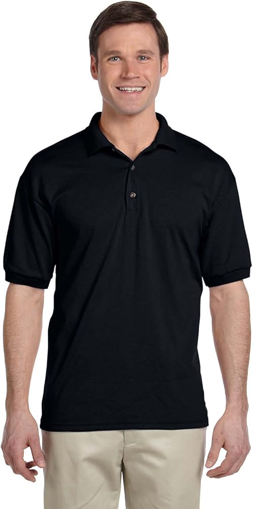 Gildan Mens Polo Shirt Modern-Fit Cotton Blend Short Sleeve Tee, Multipack 1I2I6I10- Make Your Own Color Set!