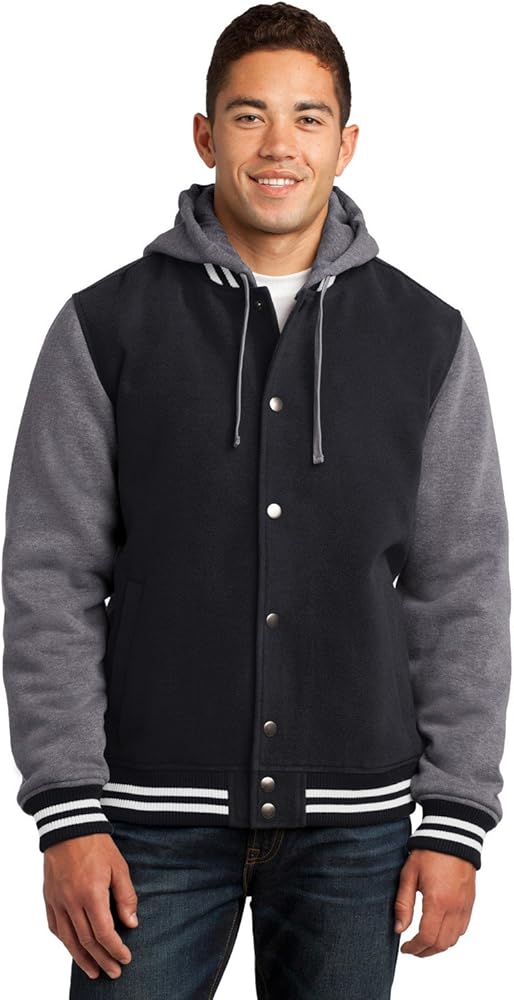 SPORT-TEK Men's Insulated Letterman Jacket