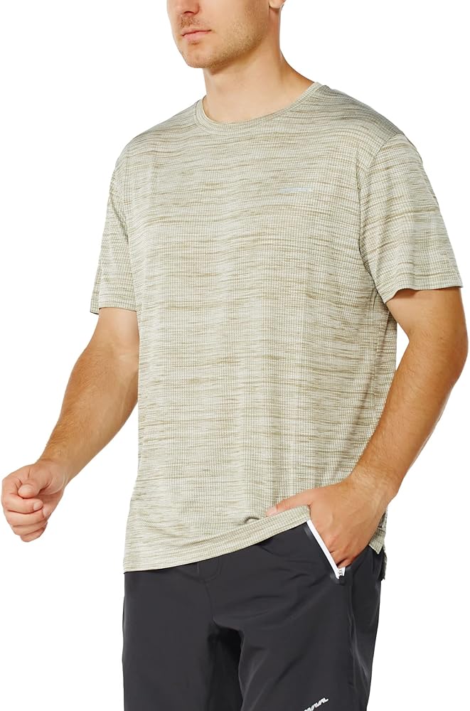 Men's Crew T-Shirt,Light Weight Dry-Fit Moisture Wicking Active Athletic Performance