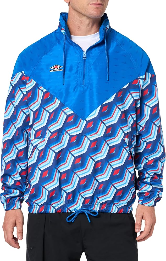 Umbro Men's Panelled Windbreaker, Blue