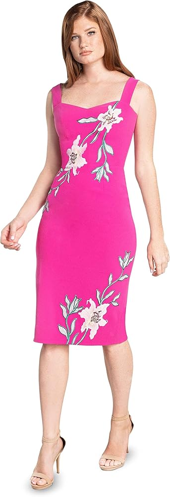 Dress the Population Women's Nicole Bodycon Midi Dress