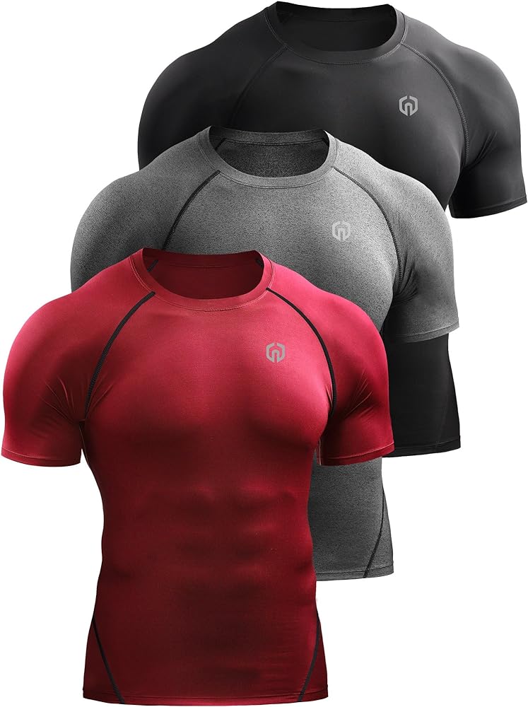 NELEUS Men's Compression Baselayer Athletic Workout T Shirts