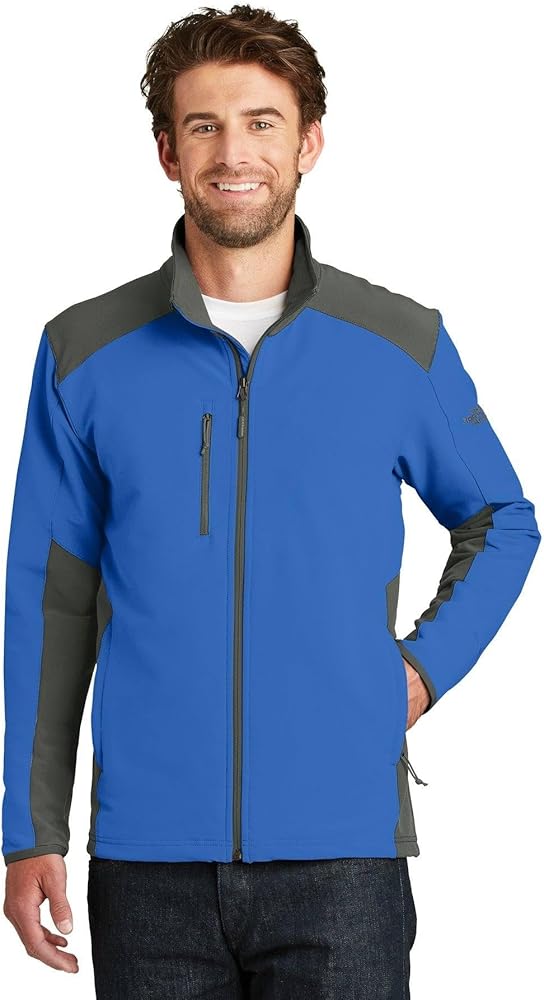 The North Face Tech Stretch Soft Shell Jacket. NF0A3LGV Monster Blue/Asphalt Grey S