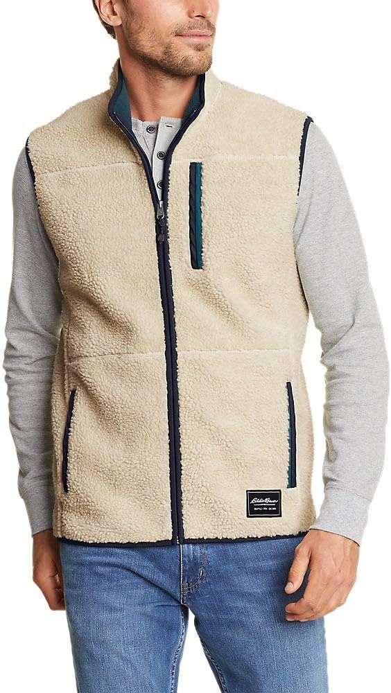 Eddie Bauer Men's Chilali Faux Shearling Fleece Vest