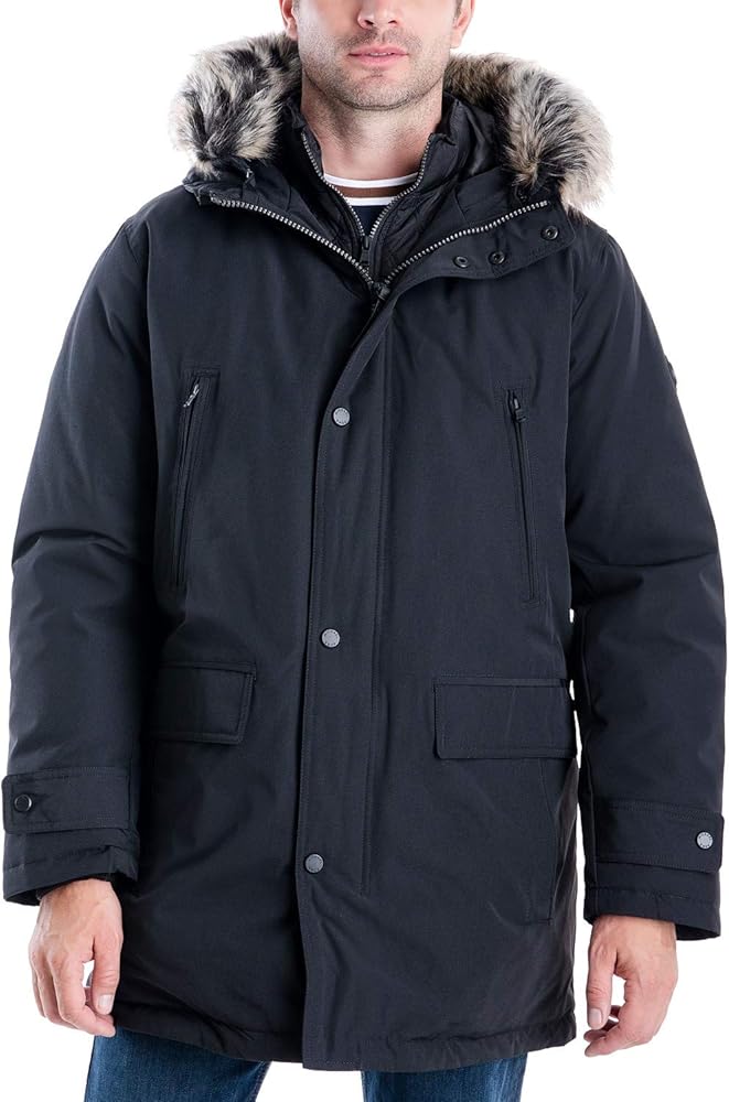 Michael Michael Kors Men's Snorkel Coat-Black-L