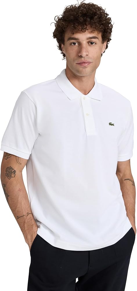 Lacoste Mens Short Sleeve Pima Jersey Interlock Regular Fit Polo