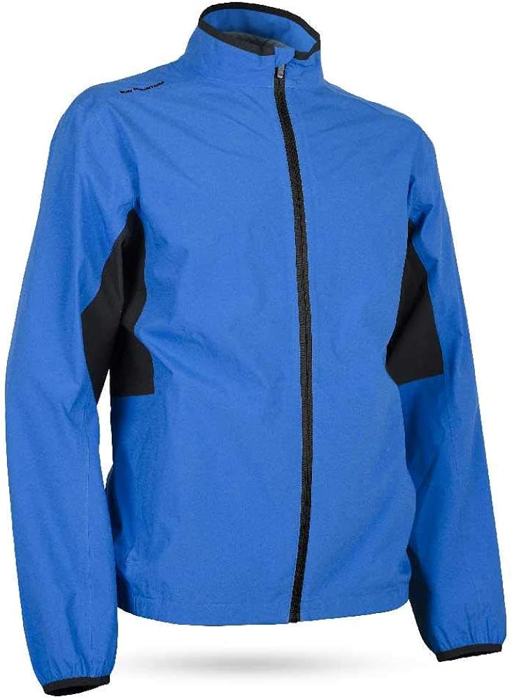 Sun Mountain 2019 Mens Monsoon Rain Jacket - Royal-Black (Large)