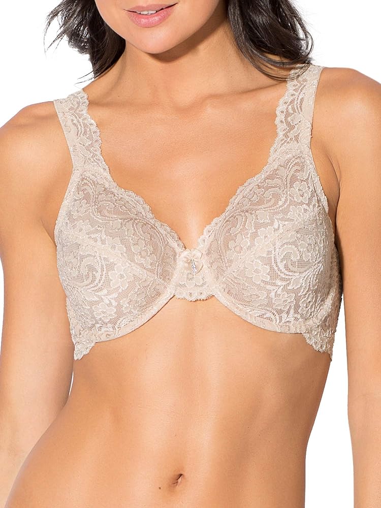 Smart & Sexy Women's Signature Lace Unlined Underwire Bra, Available in Single and 2 Packs