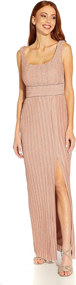 Adrianna Papell Women's Metallic Long Gown