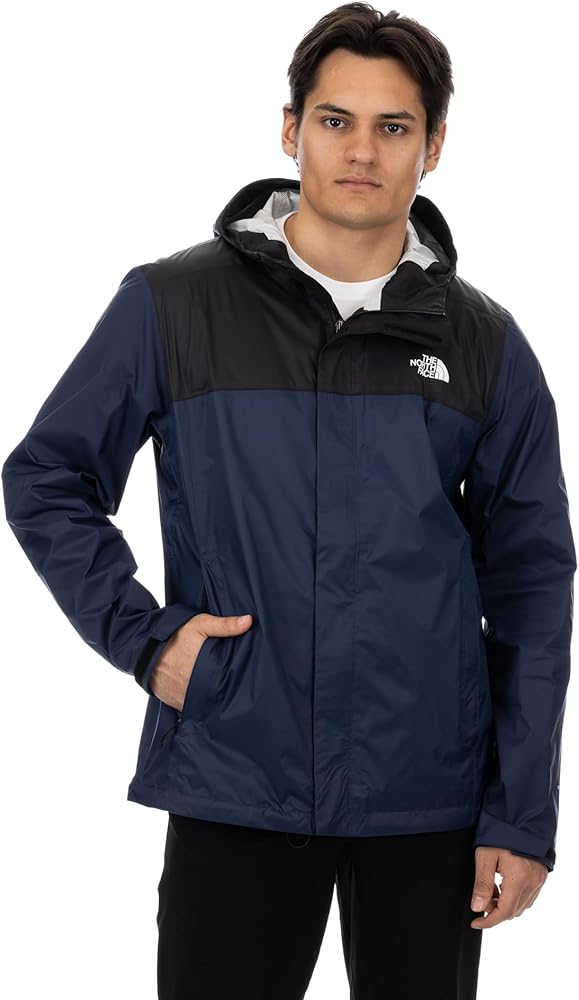 THE NORTH FACE Men’s Venture 2 Waterproof Hooded Rain Jacket (Standard and Big & Tall Size), Summit Navy, X-Large