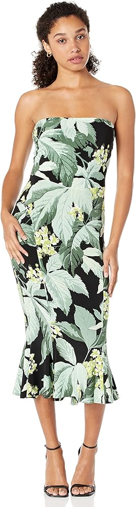 Norma Kamali Women's Strapless Fishtail Dress