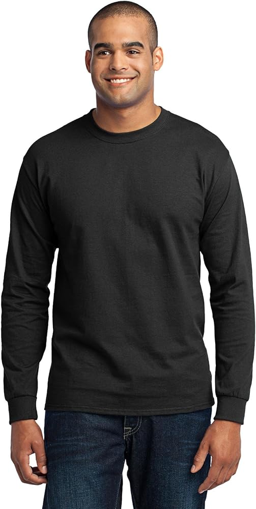 Port & Company Men's Long Sleeve 50/50 Cotton/Poly T Shirt