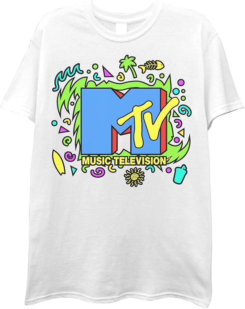 MTV Men's Logo 90's Retro T-Shirt