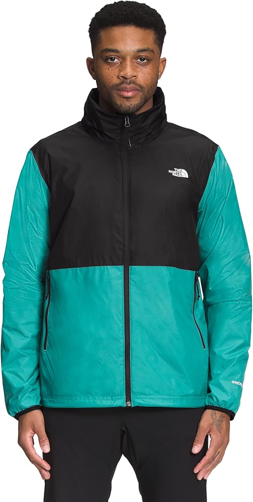 THE NORTH FACE Men's Alamosa Wind Jacket, TNF Black/Porcelain Green, X-Large