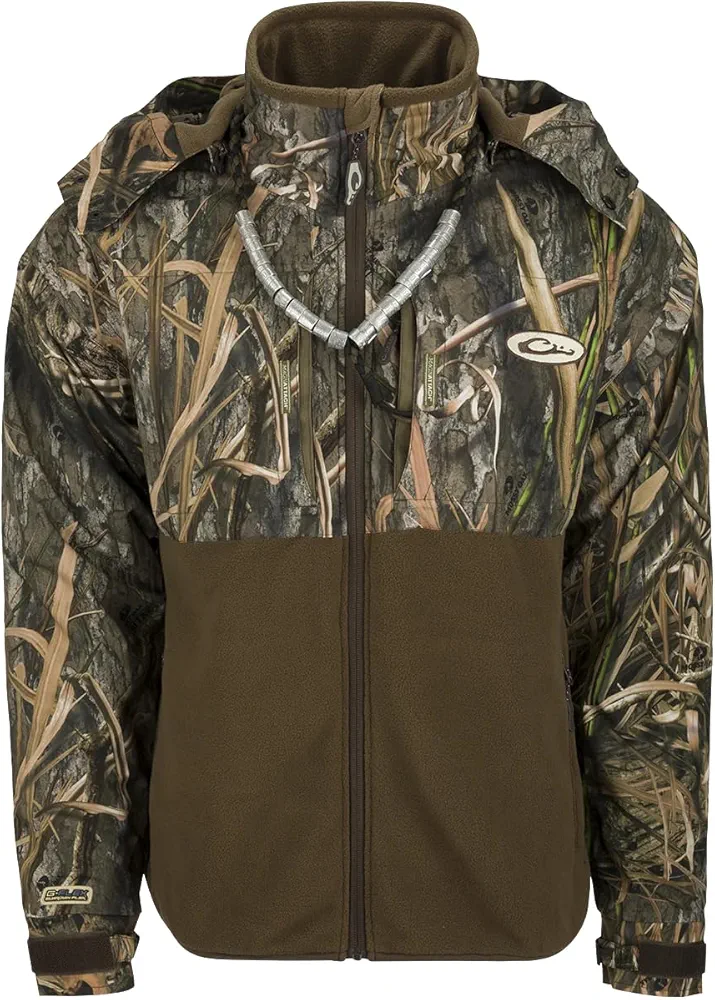 MST Guardian Eqwader Flex Fleece Full Zip Jacket w/Hood Mossy Oak Shadow Grass Habitat 2Xlarge