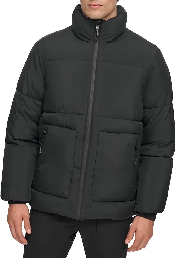 DKNY Men's Nylon Flex Puffer