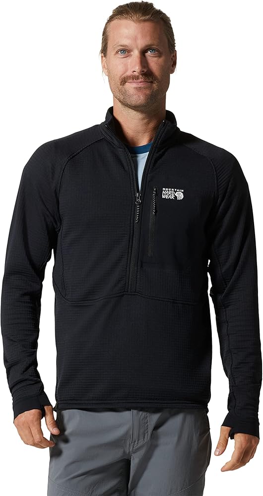 Mountain Hardwear Men's Polartec Power Grid Half Zip Jacket