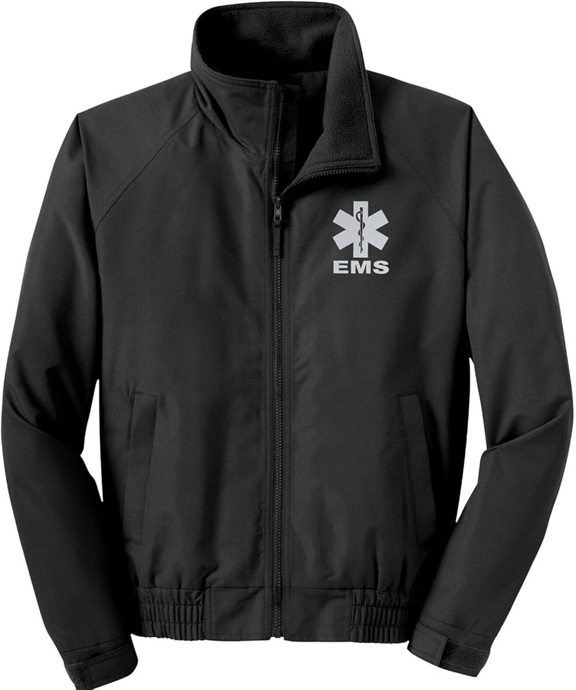 EMS economy jacket, REFLECTIVE logo fleece lining Emergency Medical