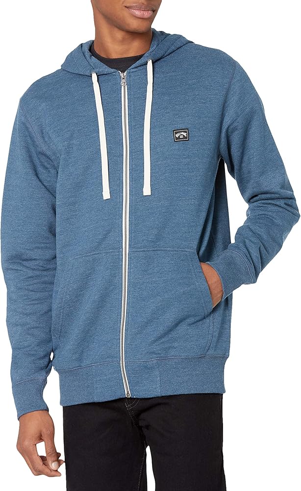 Billabong Men's Classic Premium Full Zip Fleece Sweatshirt Hoodie