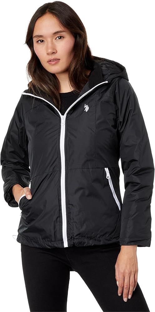 U.S. Polo Assn. Hooded Ski Jacket with Polar Fleece Collar