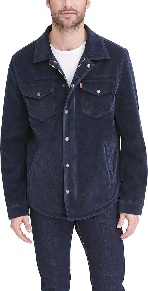 Levi's Men's Faux Leather Shirt Jacket