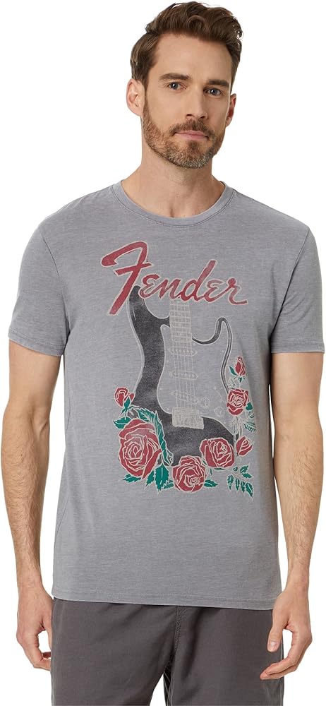 Lucky Brand Men's Fender Guitar Graphic Tee