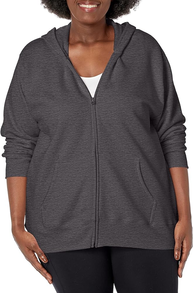 Just My Size Womens Ecosmart Fullzip Fleece Hoodie