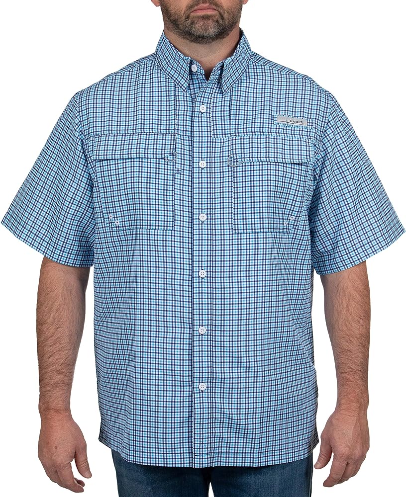 HABIT Men's Skirr River Shirt Short Sleeve