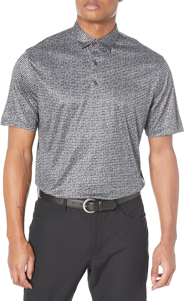 Greg Norman Men's Ml75 Microlux Origami Print Polo