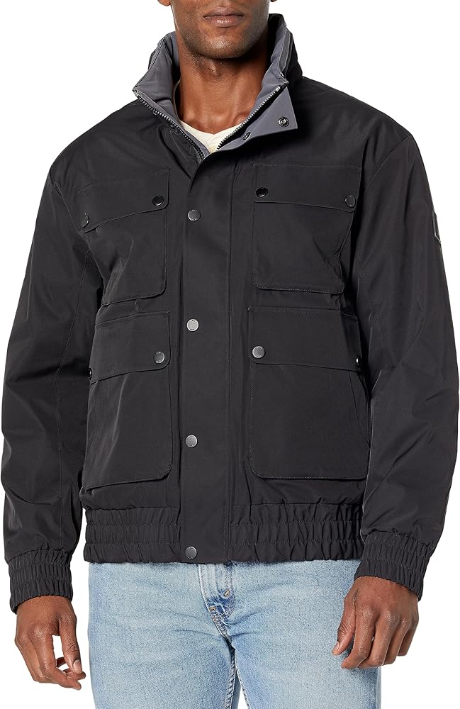 DKNY Men's 4-Pocket Stretch Fashion Bomber