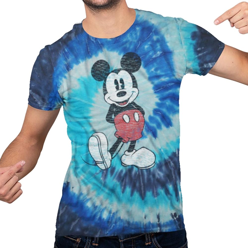 Disney Men's Full Size Mickey Mouse Distressed Look T-Shirt