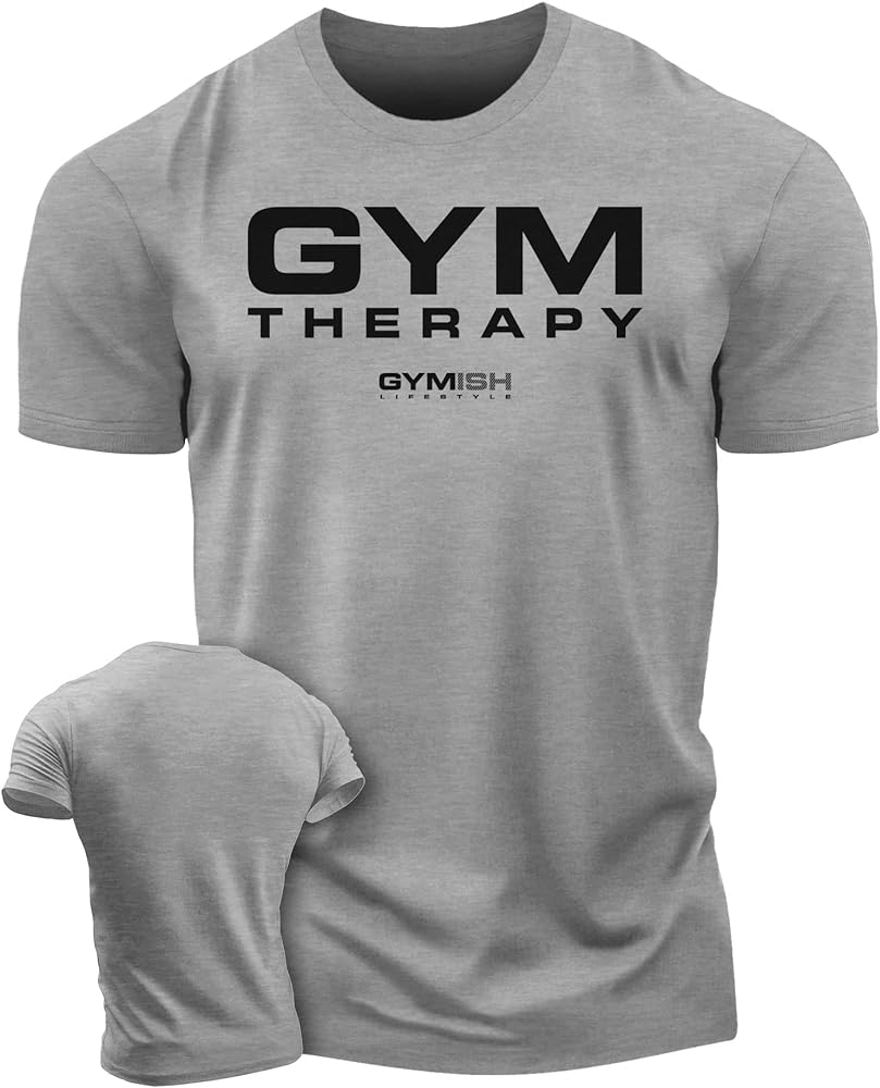 Gym Therapy Workout Shirts for Men, Lifting T-Shirt for Gym Workout